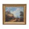 A pair of "Animated Landscape" paintings, Italian school - Moinat - Painting - Landscape